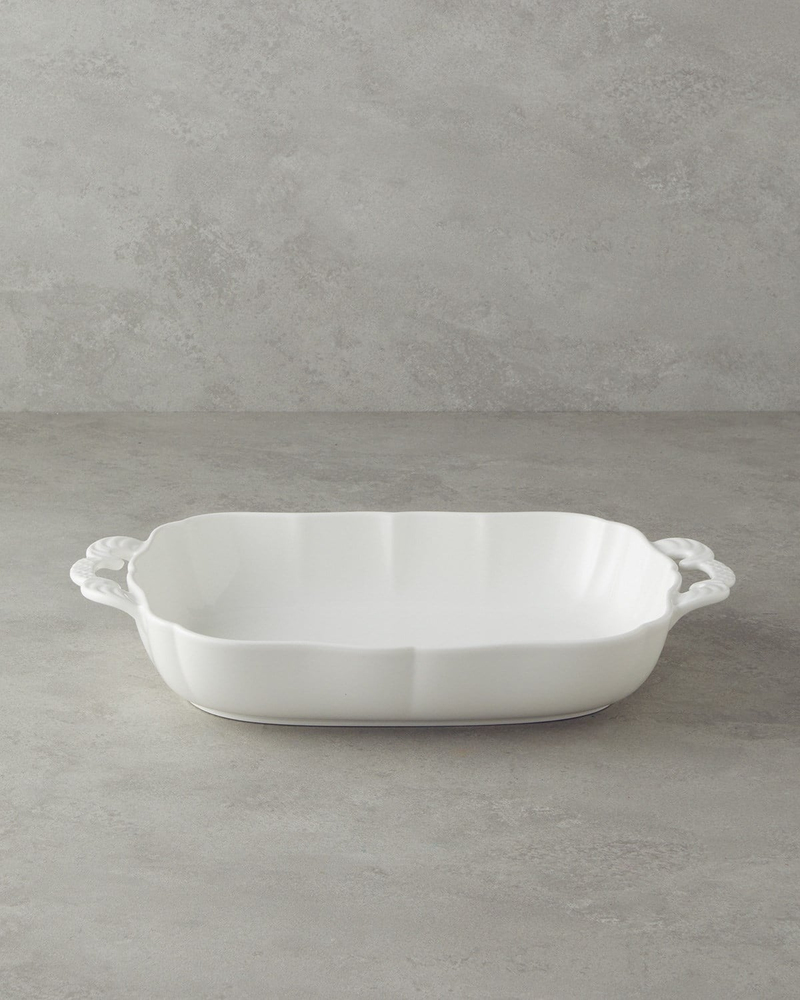 Bianca Porselen Fırın Kabı 39x23 cm Beyaz