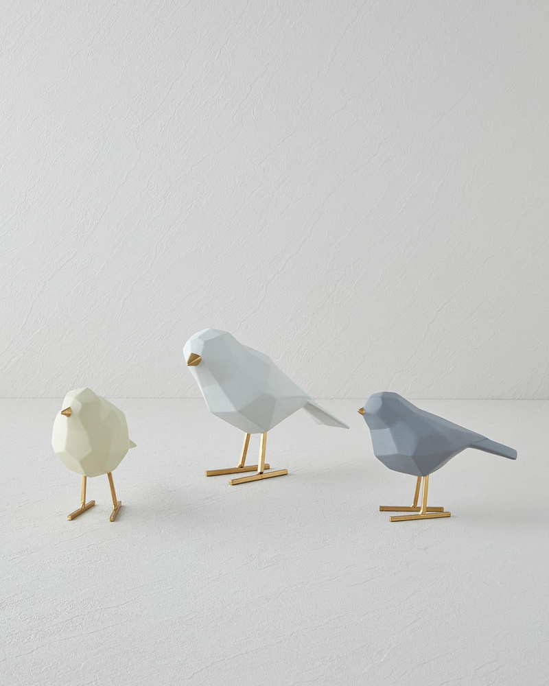 Birds Biblo 17x7,5x13,5 cm Bej