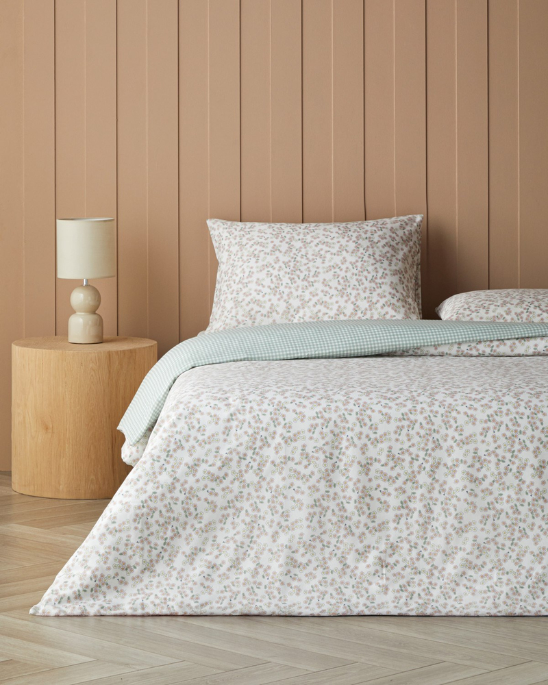 Bloomsy Kolay Ütülenir Çift Kişilik Nevresim Seti 200x220 cm Mor