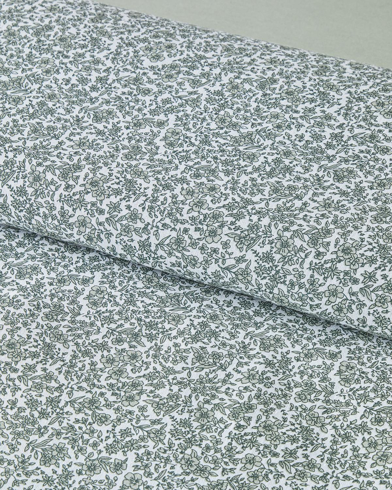 Blossom Garden Kolay Ütülenir Çift Kişilik Nevresim Takımı 200x220 cm Yeşil