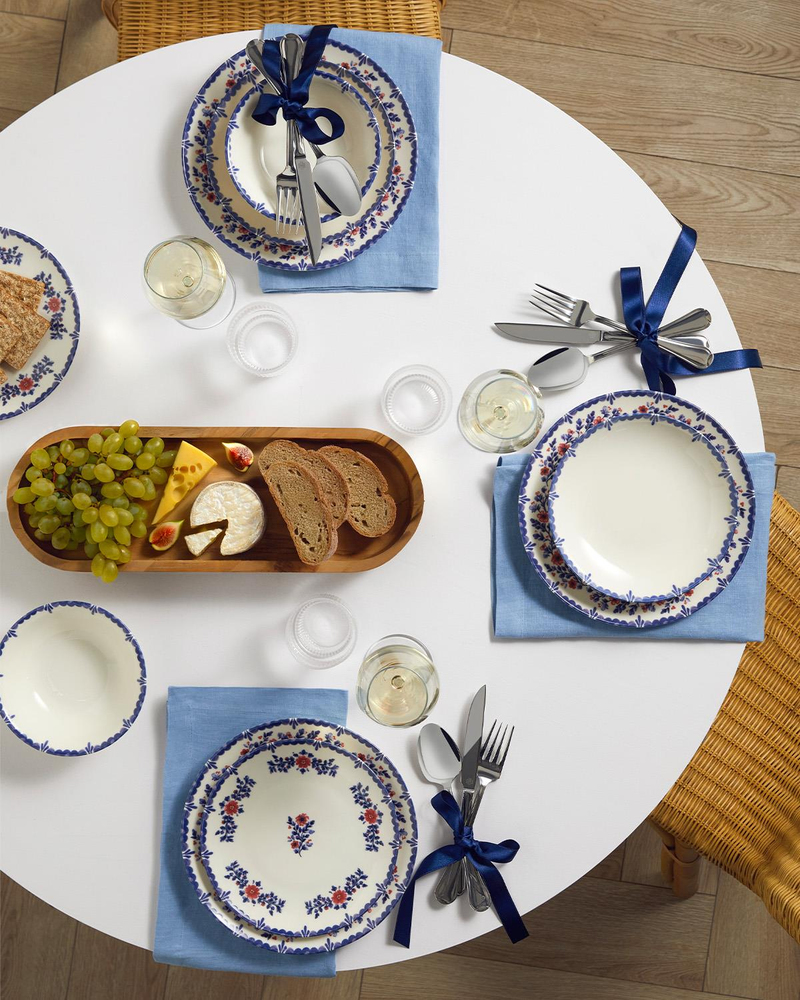 Bluebell Porselen Yemek Takımı 24 Parça 6 Kişilik Mavi
