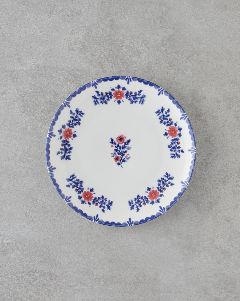Bluebell Porselen Yemek Takımı 24 Parça 6 Kişilik Mavi
