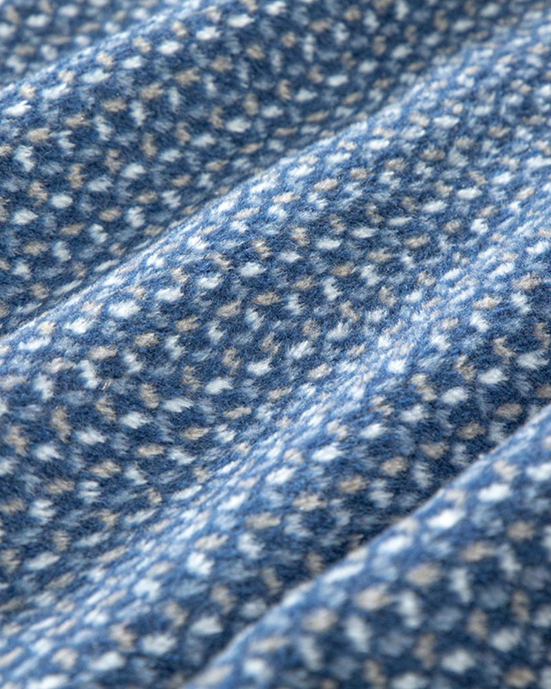 Blurred Dots Pamuklu Tek Kişilik Battaniye Lacivert
