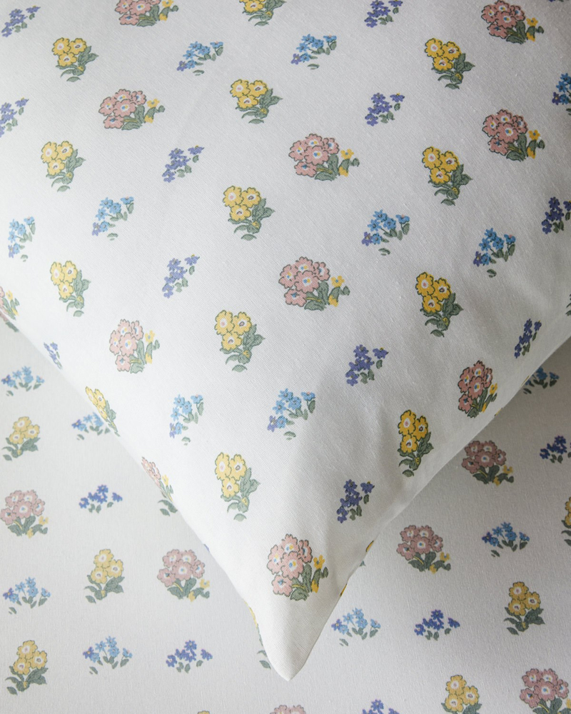 Blush Garden Kolay Ütülenir Çift Kişilik Nevresim Seti 200x220 cm Pembe - Sarı