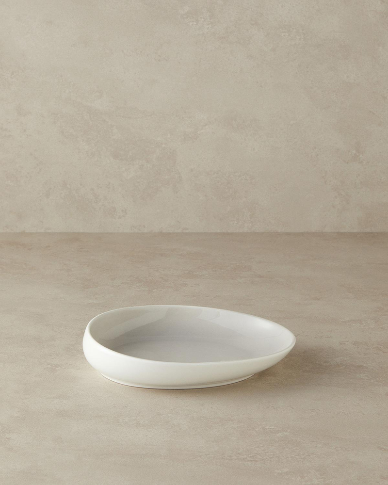 Boho New Bone China Çukur Yemek Tabağı 23 cm Gri