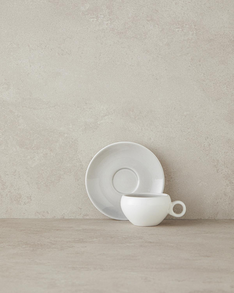 Boho New Bone China Kahve Fincan Takımı Gri