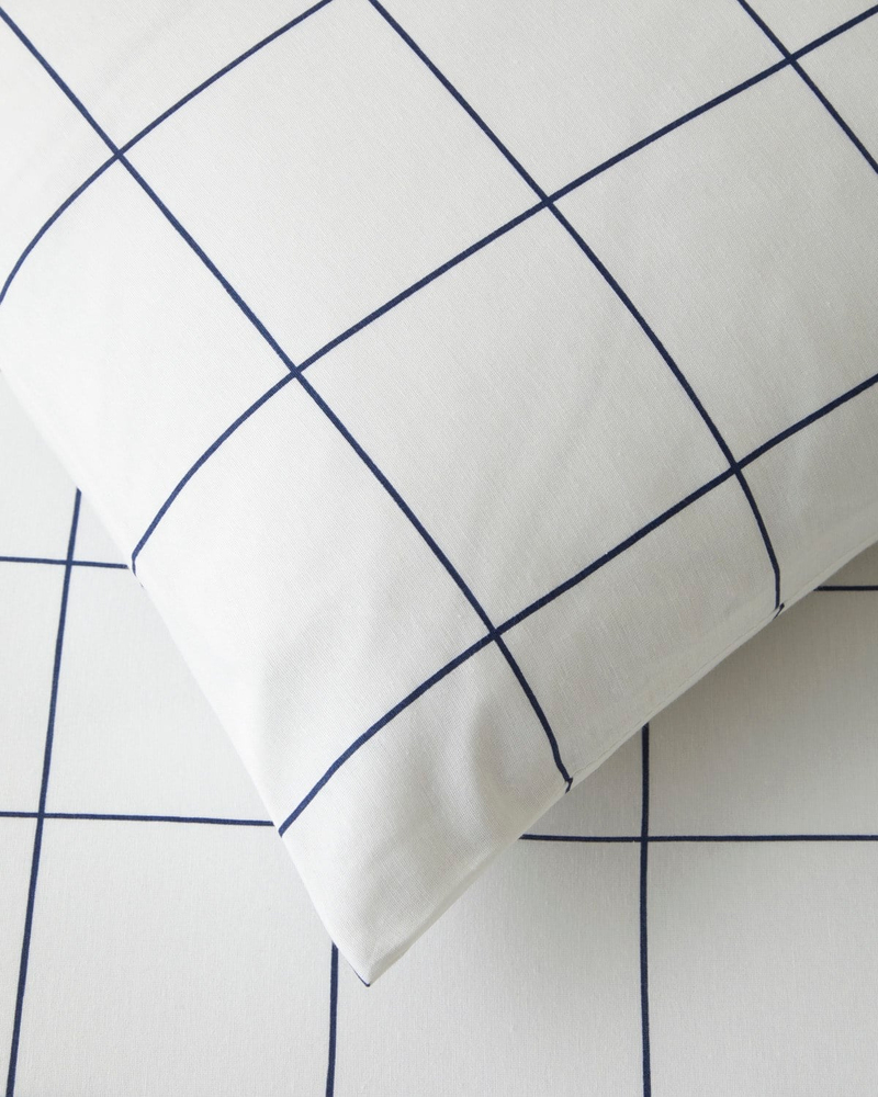 Border Dots Kolay Ütülenir Çift Kişilik Nevresim Takımı 200x220 cm Lacivert