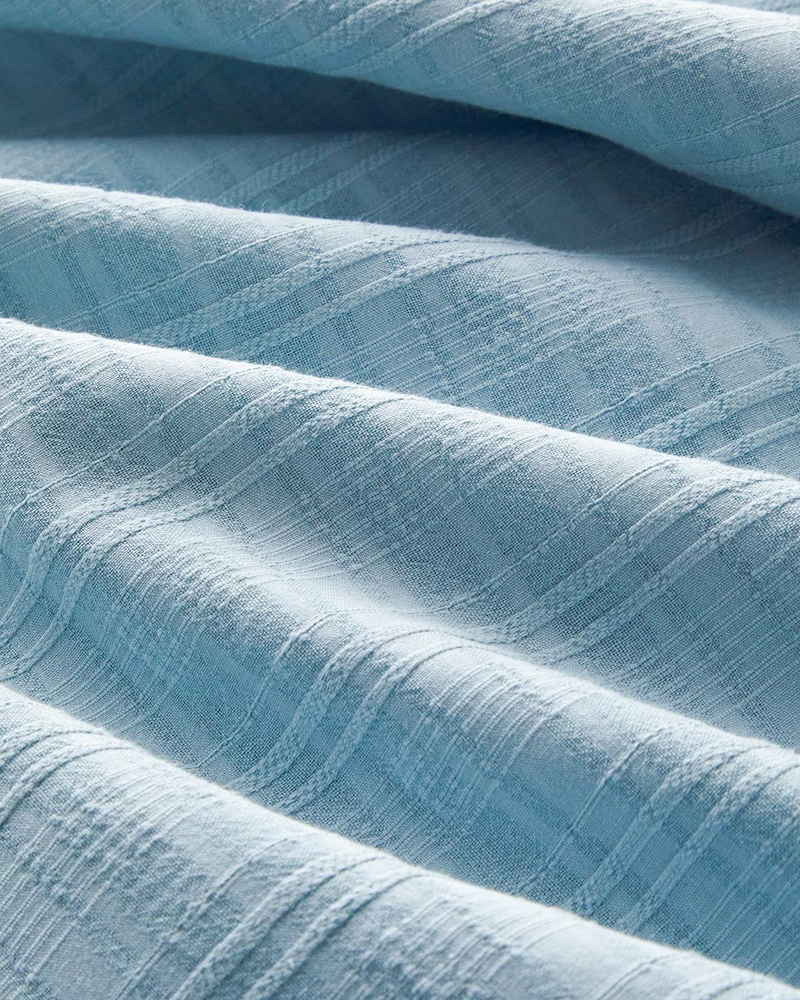Breezy Escape Pamuk Ekose Çift Kişilik Nevresim Takımı 200x220 cm Mavi