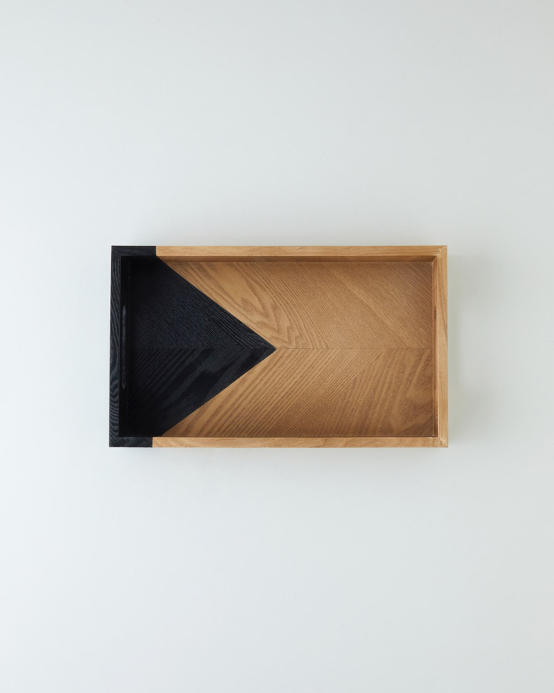 Briel Dekoratif Tepsi 40x24x5,5 cm Kahverengi-Siyah