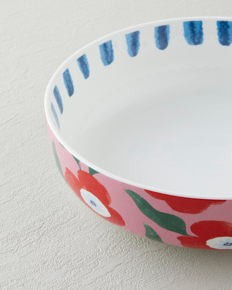 Bright Parade New Bone China Kase 22,5 cm Renkli
