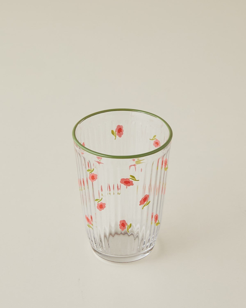 Bright Petals Cam 3'lü Bardak 395 ml Renkli