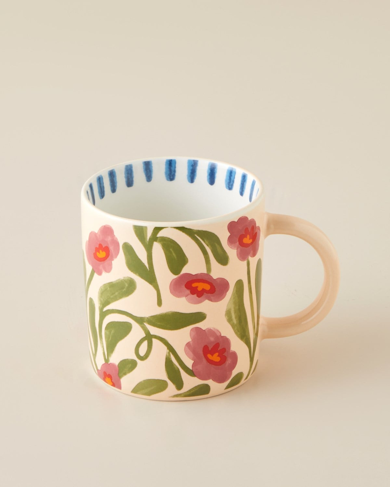 Bright Petals New Bone China Kupa 370 ml Renkli