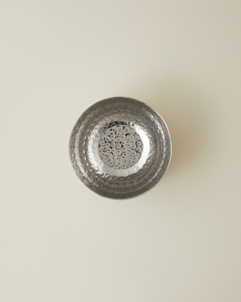 Brook Metal Dekoratif Kase 10x8 cm Gümüş
