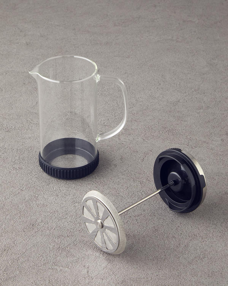 Caffesi Borosilikat French Press 500 ml Siyah