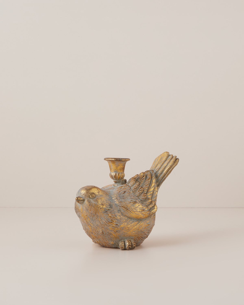 Caline Reçine Dekoratif Obje 20x11x15 cm Gold
