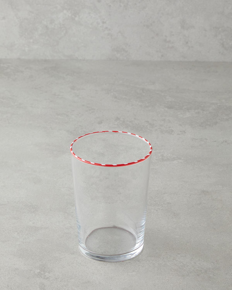 Candy Cane Stripe Cam Bardak 510 ML Kırmızı