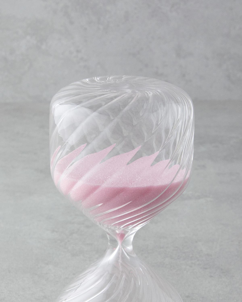 Cara Kum Saati 16 cm Pembe