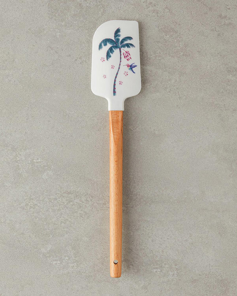 Carnival Palm Bambu Spatula Servis Gereci Beyaz