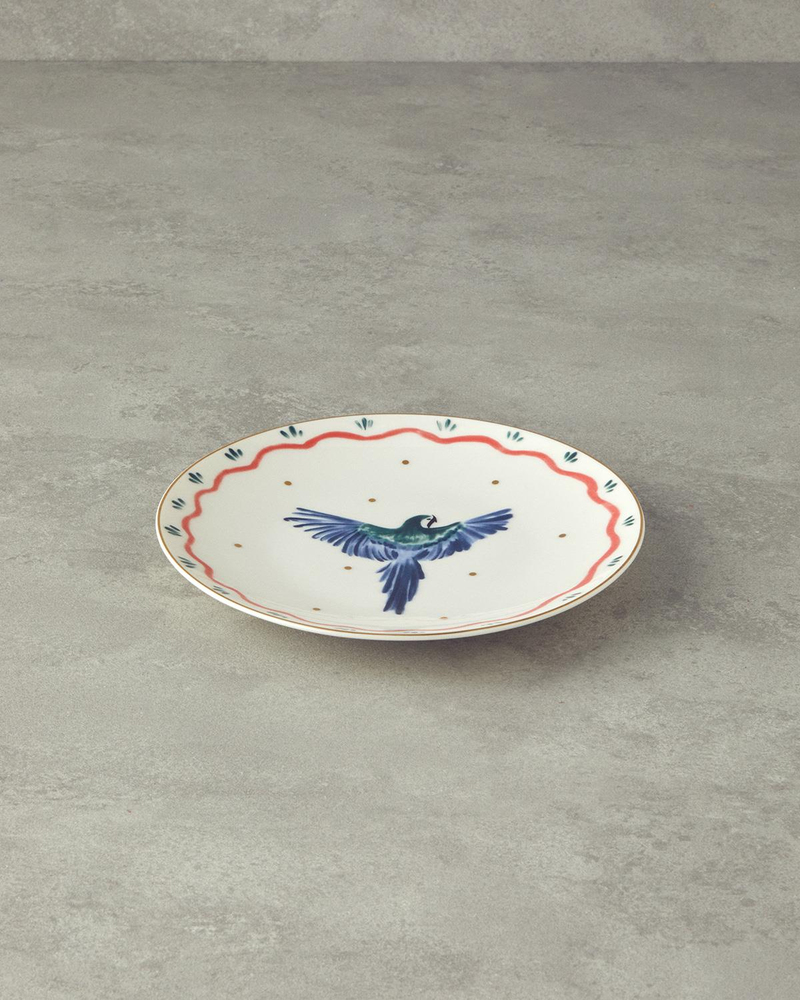 Carnival Phenix Bone Porselen Pasta Tabağı 20 cm Mavi-yeşil