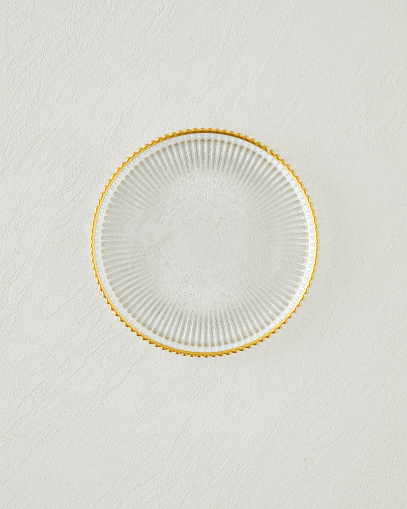 Celeste Cam 2'li Çerezlik 13 cm Gold