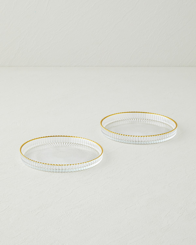 Celeste Cam 2'li Çerezlik 13 cm Gold