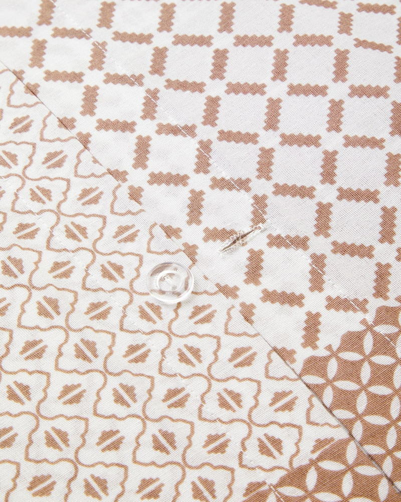 Chain Patch Kolay Ütülenir Çarşaflı Tek Kişilik Nevresim Takımı 160x220 cm Turuncu