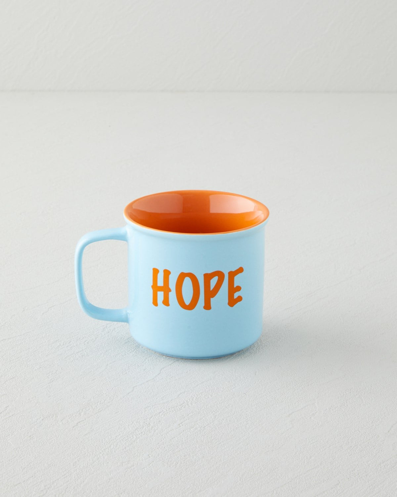 Cheer and Hope Seramik Kupa 315 Ml Mavi