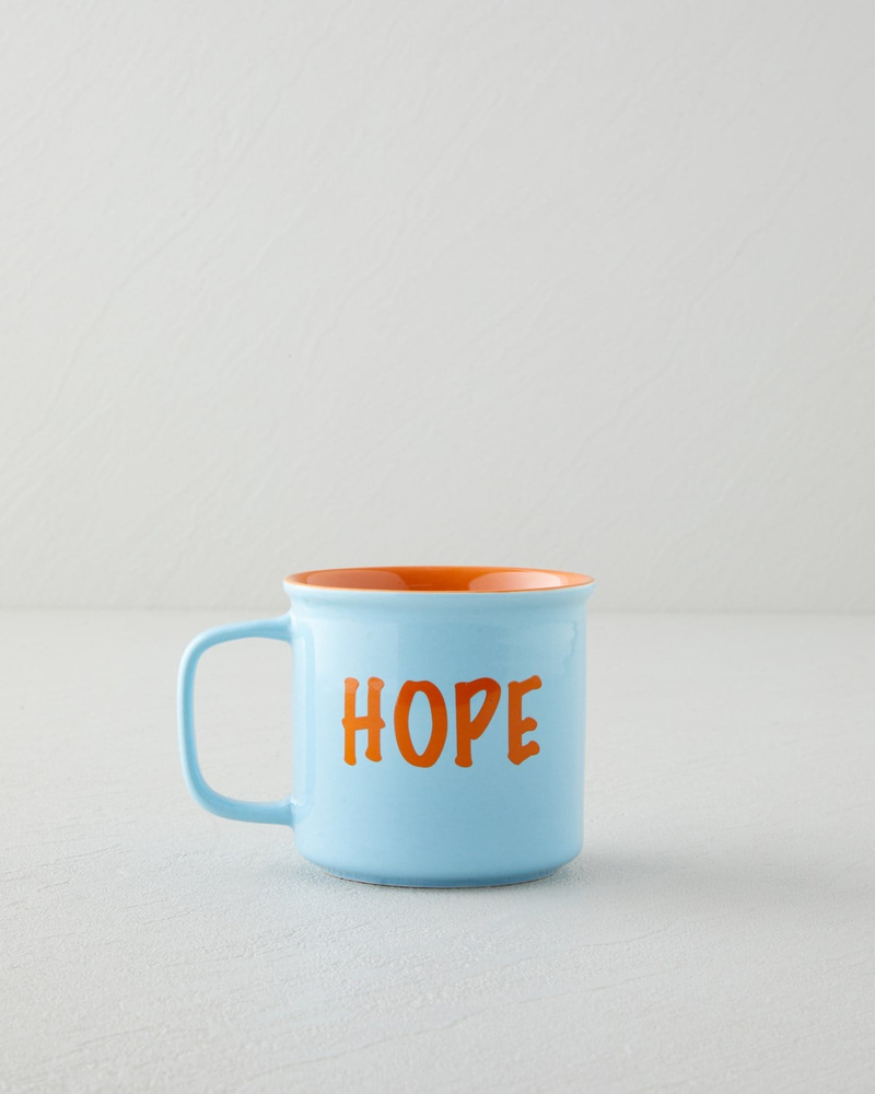 Cheer and Hope Seramik Kupa 315 Ml Mavi