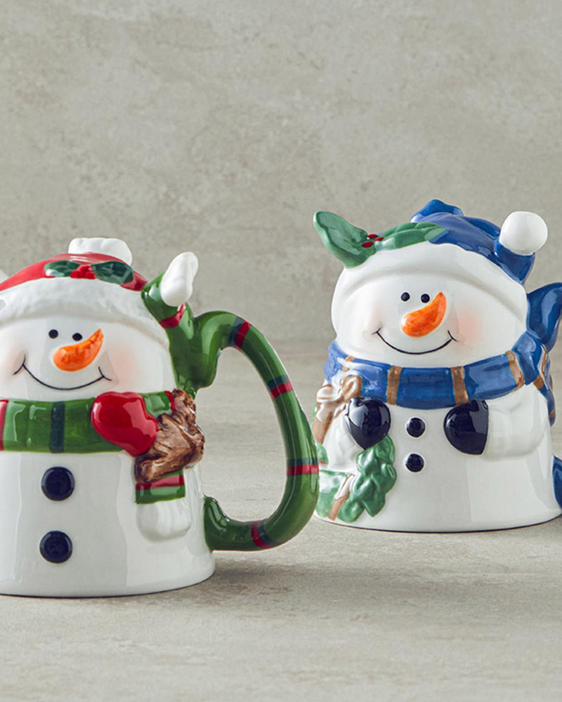 Cheery Snowman Dolomite Kupa Renkli