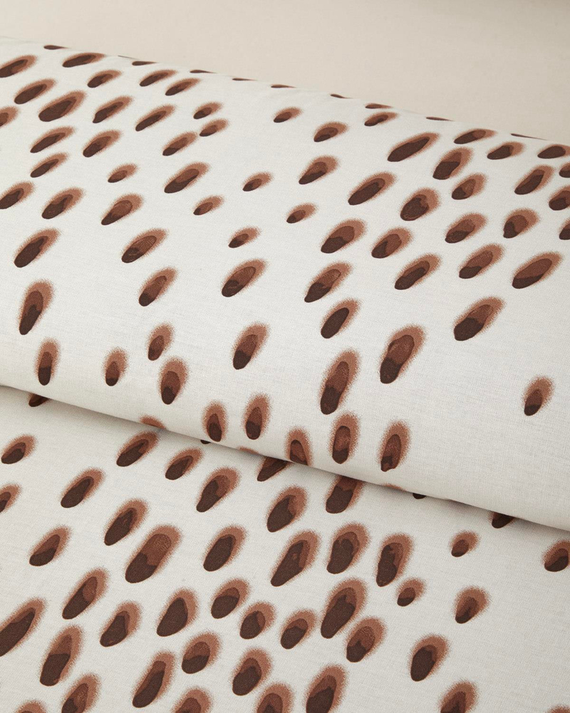 Cheetah Charm Pamuk Çift Kişilik Nevresim Takımı 200x220 cm Kahverengi