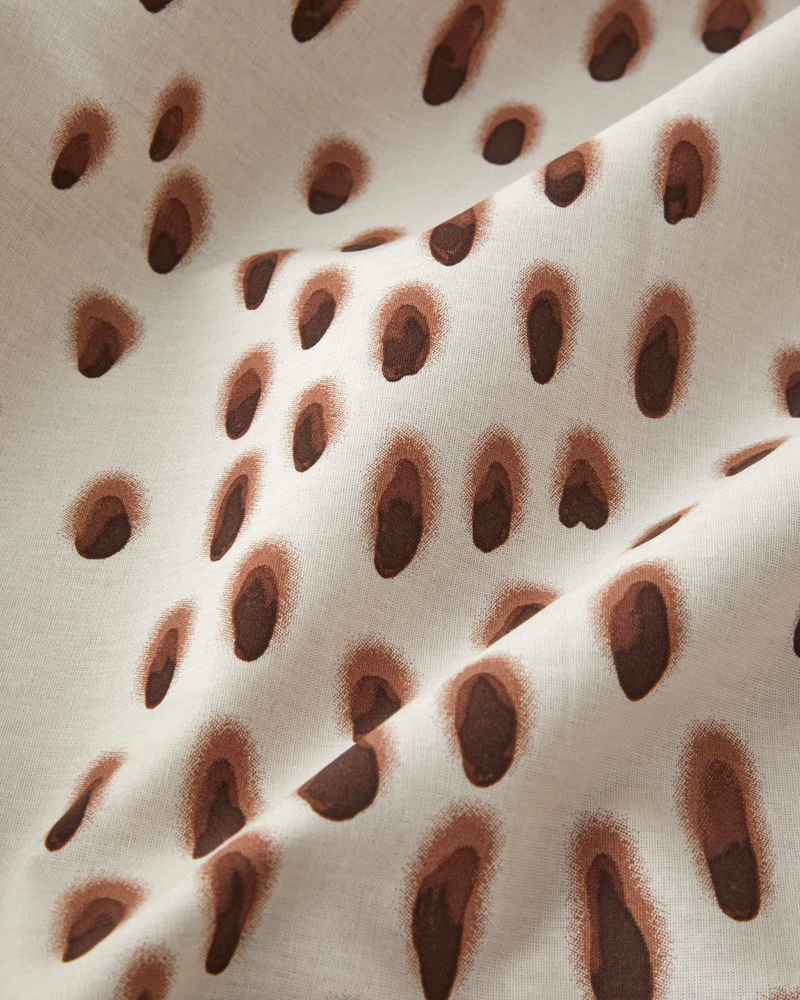 Cheetah Charm Pamuk Çift Kişilik Nevresim Takımı 200x220 cm Kahverengi