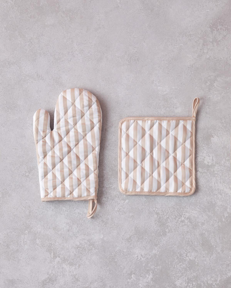 Chef Polyester 2'li Mutfak Seti 20x20 - 19x30 cm Bej
