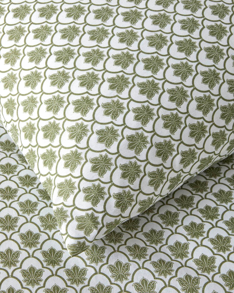 Chic Bloom Kolay Ütülenir Çift Kişilik Nevresim Takımı 200x220 cm Yeşil
