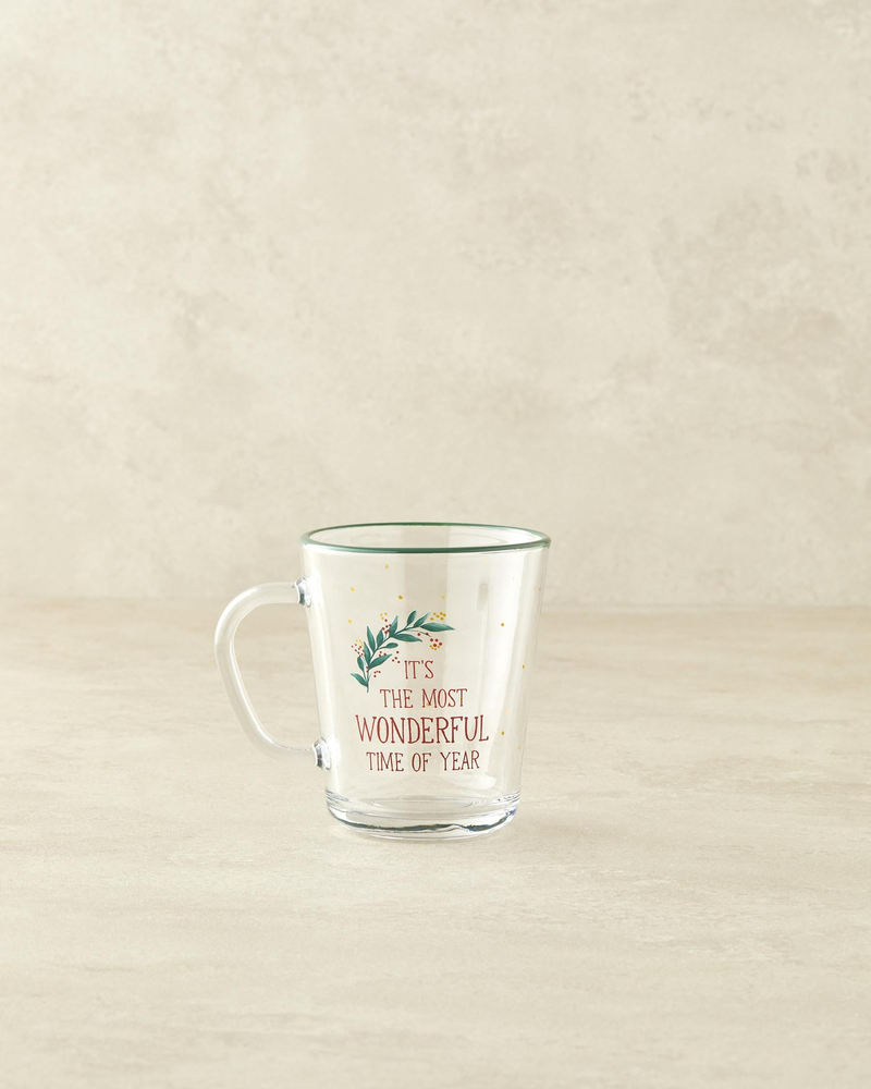 Christmas Fir Cam Kupa 360 ml Yeşil