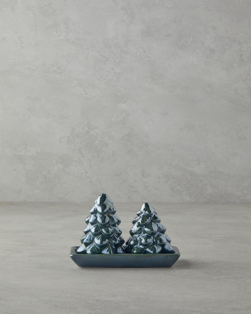 Christmas Tree Dolomite 2'li Tuzluk - Biberlik 6x14 cm Yeşil