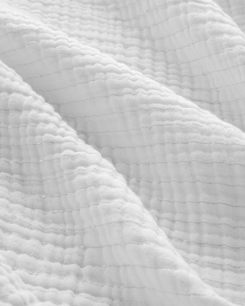 Clair Voile Çift Kişilik Yatak Örtülü Nevresim Takımı 200x220 cm Gümüş