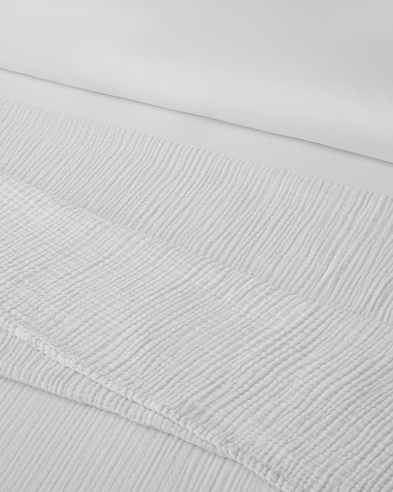 Clair Voile Çift Kişilik Yatak Örtülü Nevresim Takımı 200x220 cm Gümüş