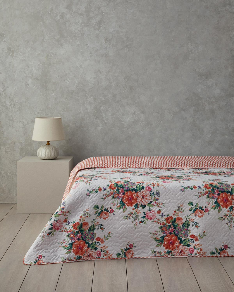 Classic Beauty Tek Kişilik Çok Amaçlı Örtü Turuncu