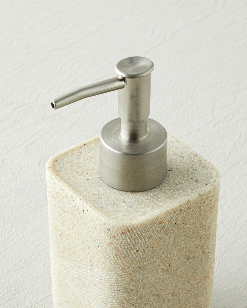 Clave Polyresin 3'lü Banyo Seti Bej