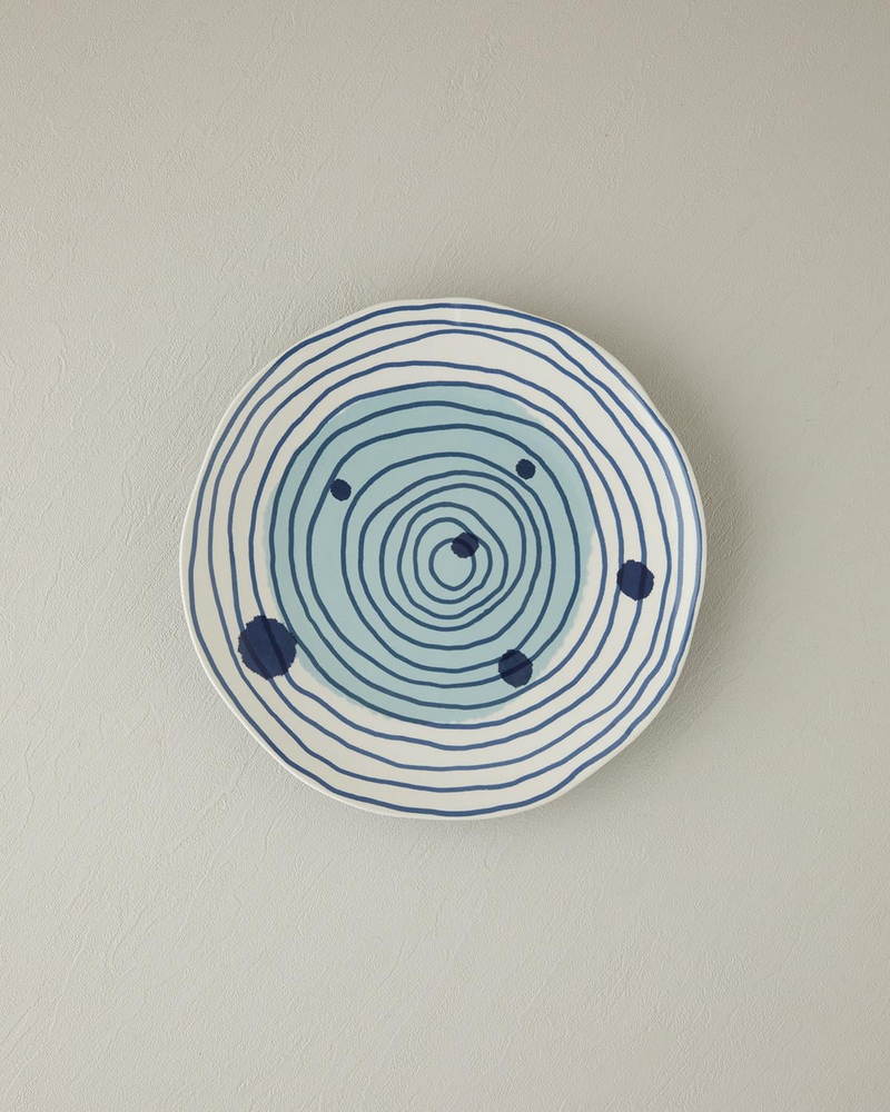 Coachella Universe Stoneware Servis Tabağı Mavi