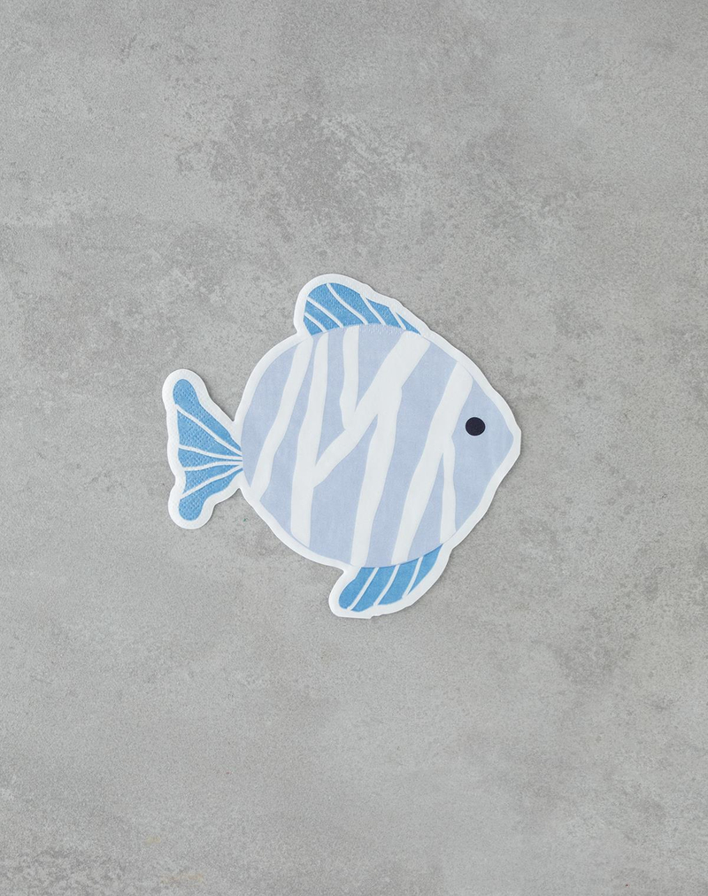 Coastal Fish Kağıt 20'li Kağıt Peçete 32,5x32,5 cm Mavi