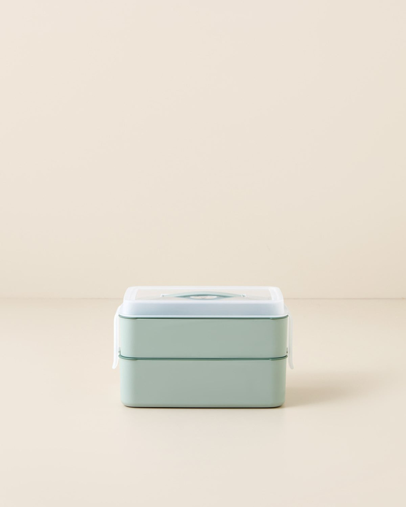 Collotte Plastik 4 Parça Lunch Box Saklama Kabı 10,5x17 cm Yeşil