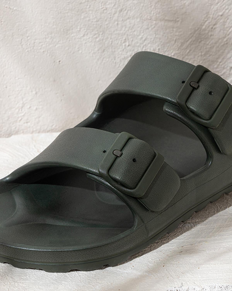Comfort Eva Erkek Sokak Terliği Koyu Yeşil