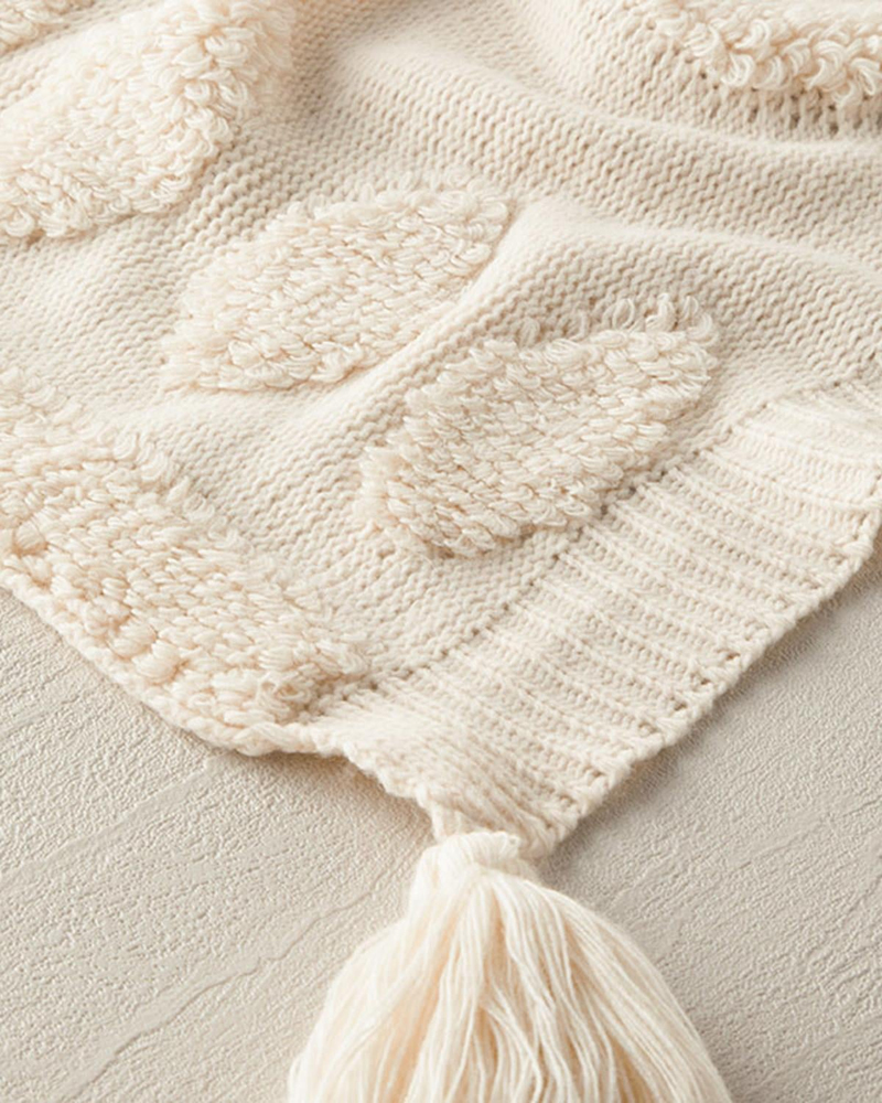 Comfycover Triko Koltuk Şalı Açık Taş