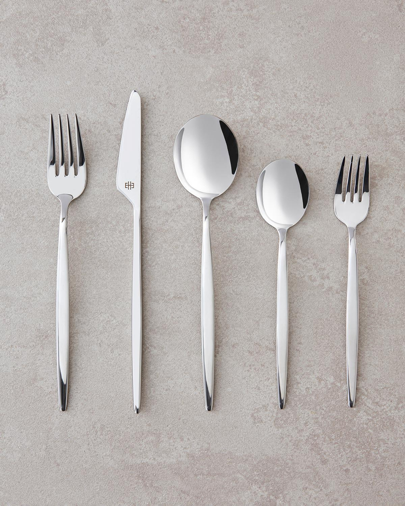 Compa 18/10 Paslanmaz Çelik Çatal Kaşık Bıçak Tk. 30 Parça 6 Kişilik Silver