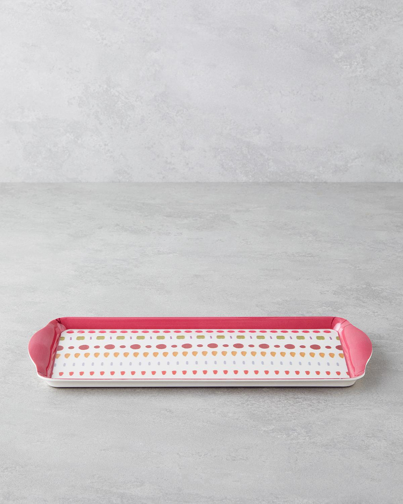Confetti Melamin Tepsi 37x18 cm Renkli