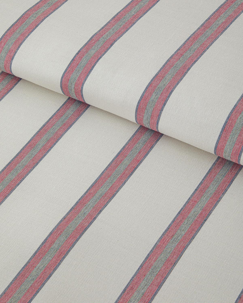 Cool Stripe İpliği Boyalı King Size Nevresim Takımı 240x220 cm Bordo-Yeşil