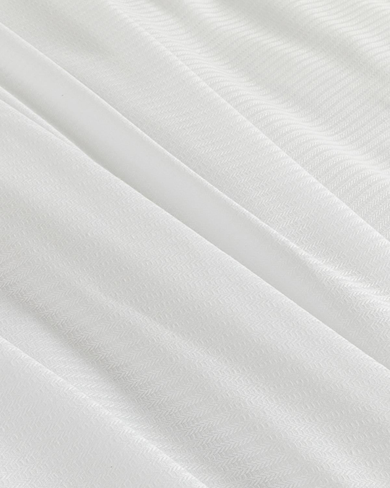 Cool Stripe Soft Touch Çift Kişilik Pike Seti Beyaz