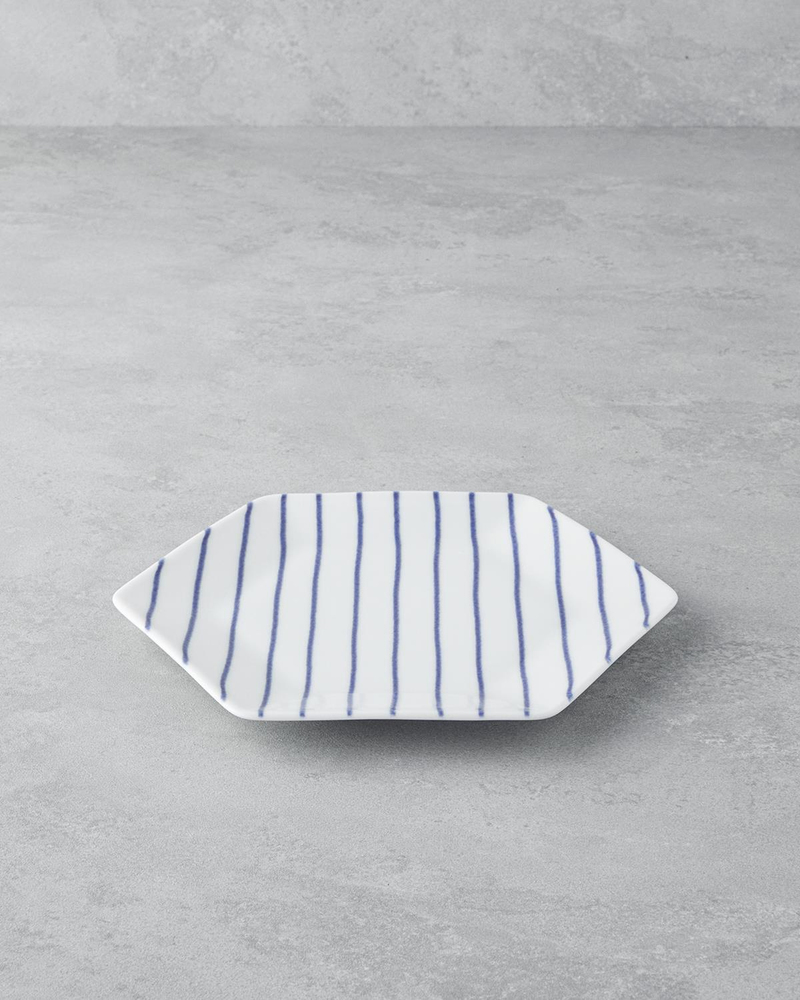 Cora Bone Porselen Servis Tabağı 23 cm Mavi