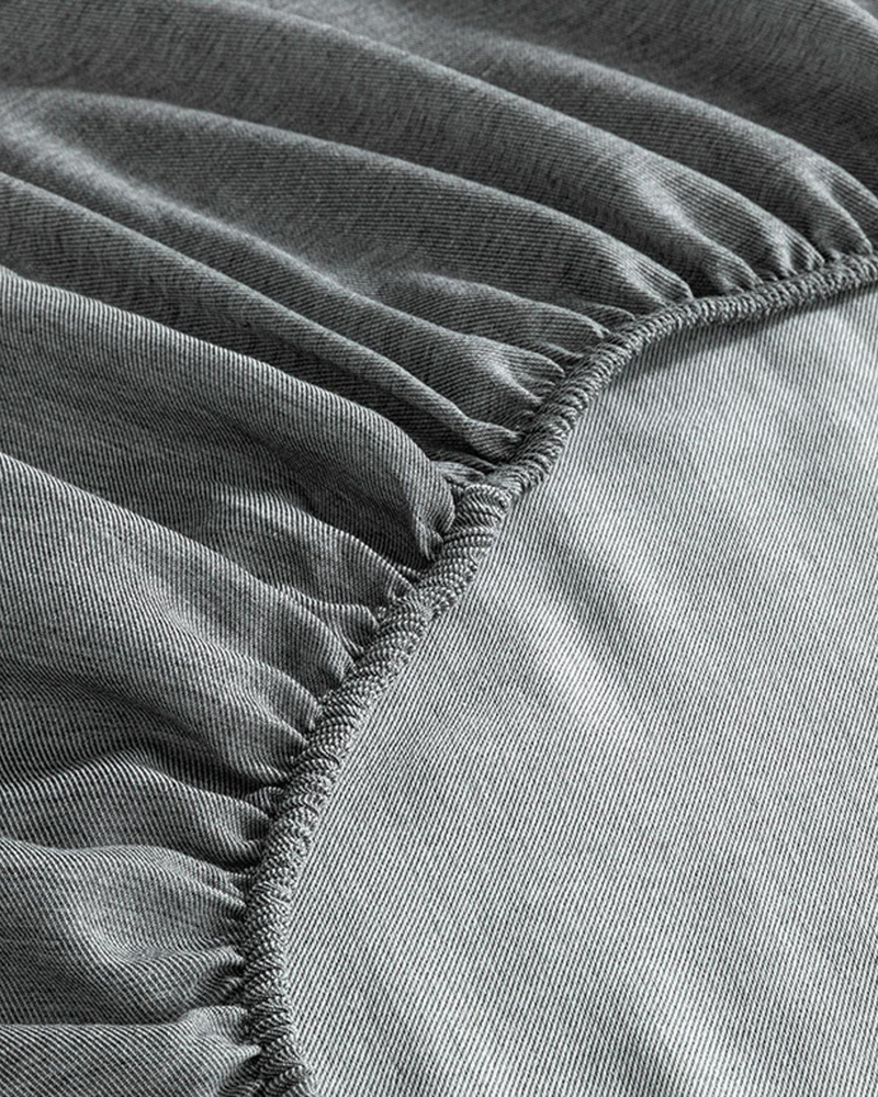 Cosy Stripe Winter Soft Super King Nevresim Takımı Kahverengi-Antrasit